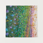 olieverf van bloemen, mooie bloemen wandkleed (Voorkant (horizontaal))