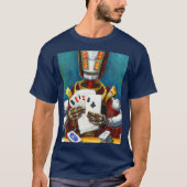 Olieverf van draadgebonden robotafspeelkaarten t-shirt (Voorkant)