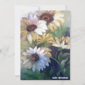 Olieverf van gele maissoorten bedankkaart (Voorkant)