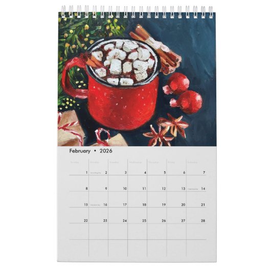 Olieverf van Piya Samant Kalender (Feb 2026)