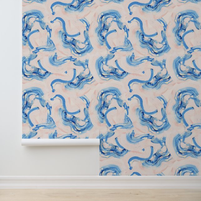 Olieverf Waterverf penseelstreken Behang (Applicatie)