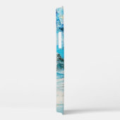 olieverf, winterberglandschap met spru Case-Mate iPhone case (Achterkant / Rechts)