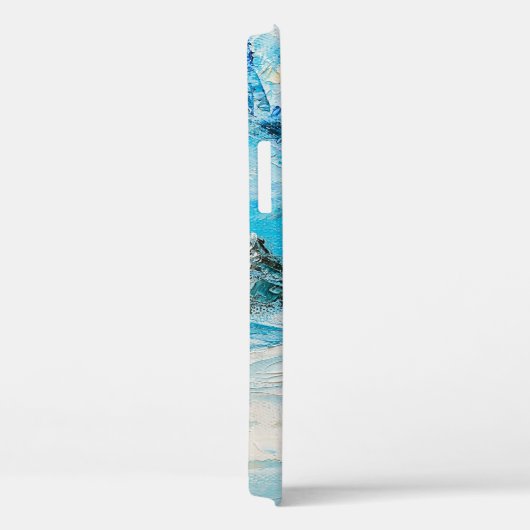 olieverf, winterberglandschap met spru Case-Mate iPhone case (Achterkant / Rechts)