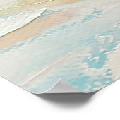 olieverf, winterberglandschap met spru poster (Hoek)