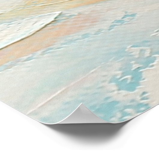 olieverf, winterberglandschap met spru poster (Hoek)