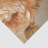 Olieverfcrème wit koperen rozen najaar tissuepapier (Detail)