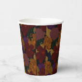 Olieverfde bloemen papieren bekers (Links)