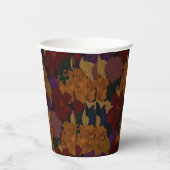 Olieverfde bloemen papieren bekers (Rechts)