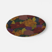 Olieverfde bloemen papieren bordje (Gekanteld)