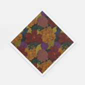 Olieverfde bloemen servet (Hoek)