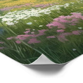 olieverfschilderende wikkelpaden voor bergen poster (Hoek)