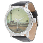 olieverfschilderij aan de kust van het nautisch st horloge (Gekanteld)