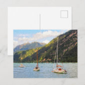 Olieverfschilderij Achensee meer in Oostenrijk Tir Briefkaart (Voorkant / Achterkant)