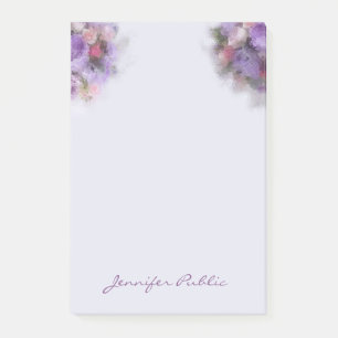 Olieverfschilderij Bloemen Elegante Sjabloon Handg Post-it® Notes