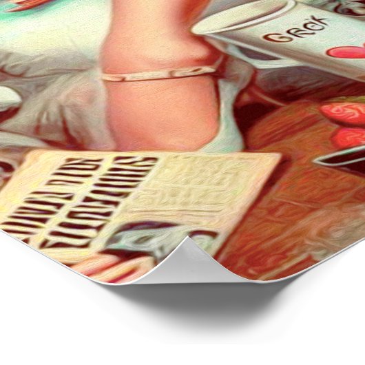  Olieverfschilderij Collage Pin Up Poster (Hoek)