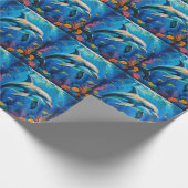 olieverfschilderij Dolfijn Cadeaupapier (Hoek)