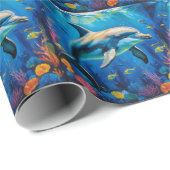 olieverfschilderij Dolfijn Cadeaupapier (Rol Hoek)