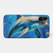 olieverfschilderij Dolfijn Case-Mate iPhone Case (Achterkant (horizontaal))