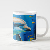 olieverfschilderij Dolfijn Grote Koffiekop (Rechts)