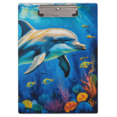 olieverfschilderij Dolfijn Klembord (Voorkant)