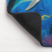 olieverfschilderij Dolfijn Muismat (Hoek)