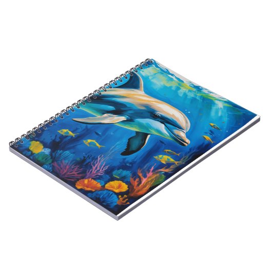 olieverfschilderij Dolfijn Notitieboek (Linkerzijde)
