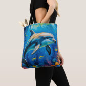 olieverfschilderij Dolfijn Tote Bag (Dichtbij)