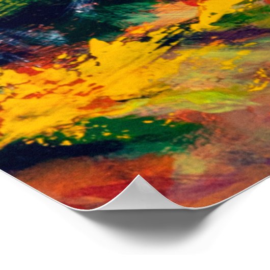 olieverfschilderij in het najaar , schilderachtig  poster (Hoek)