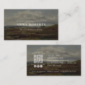  olieverfschilderij, QR-code Evenementenfotograaf Visitekaartje (Voorkant / Achterkant)