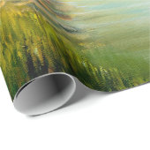 olieverfschilderij van de beautifl - herfstlandsch cadeaupapier (Rol Hoek)