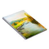 olieverfschilderij van de beautifl - herfstlandsch notitieboek (Rechterzijde)