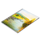 olieverfschilderij van de beautifl - herfstlandsch notitieboek (Linkerzijde)