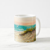 olieverfschilderij van de kustduinen van de oceaan koffiemok (Voorkant rechts)