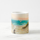 olieverfschilderij van de kustduinen van de oceaan koffiemok (Center)