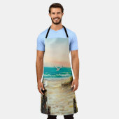 olieverfschilderij van de kustduinen van de oceaan schort (Gedragen)