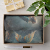 Olieverfschilderij van een zeemeermin in zonlicht tissuepapier (Geschenk)