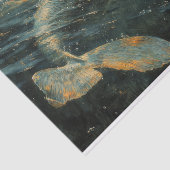 Olieverfschilderij van een zeemeermin Tissue Paper Tissuepapier (Detail)