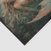 Olieverfschilderij van een zeemeermin Tissue Paper Tissuepapier (Detail)