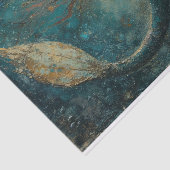 Olieverfschilderij van een zeemeermin Tissue Paper Tissuepapier (Detail)