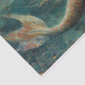Olieverfschilderij van een zeemeermin Tissue Paper Tissuepapier (Detail)