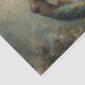 Olieverfschilderij van een zeemeermin Tissue Paper Tissuepapier (Detail)