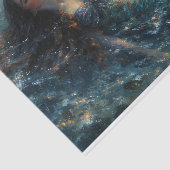 Olieverfschilderij van een zeemeermin Tissue Paper Tissuepapier (Detail)