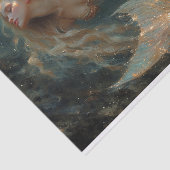 Olieverfschilderij van een zeemeermin Tissue Paper Tissuepapier (Detail)