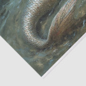 Olieverfschilderij van een zeemeermin Tissue Paper Tissuepapier (Detail)