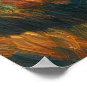 olieverfschilderij van Étretat Poster (Hoek)