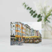 Olieverfschilderij van Innsbruck Cityscape Tirol Briefkaart (Staand voorkant)