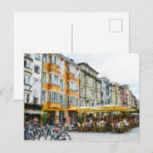Olieverfschilderij van Innsbruck Cityscape Tirol Briefkaart (Voorkant / Achterkant)