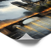 Olieverfschilderij van Notre Dame de Paris 's nach Poster (Hoek)