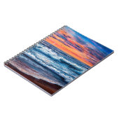 olieverfschilderij van Ocean en strand op canvas.  Notitieboek (Linkerzijde)