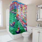 olieverfschilderij van prachtige Venetië, Italië o Douchegordijn (In situ)